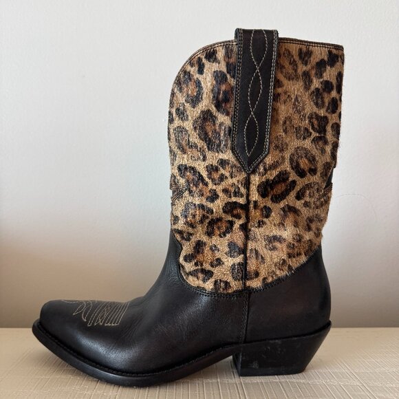 Golden Goose Ponyhair Ankle Western Boots - SZ 37 - Picture 1 of 8